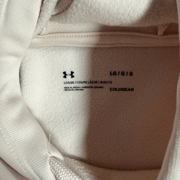 Under Armour Pink/Cream ColdGear Hoodie - Picture 2 of 2